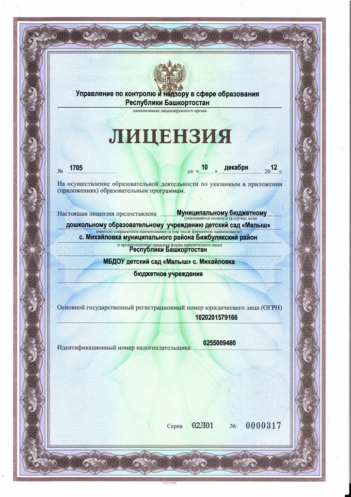 Лицензия